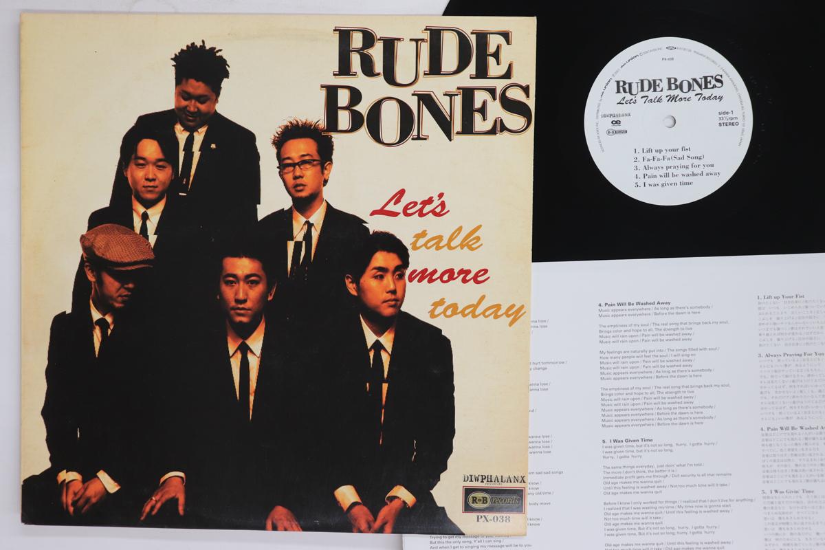 

LP Record RUDE BONES Lets Talk More Today PX038 DIWPHALANX 2001 Japan Japanese PopRock Used