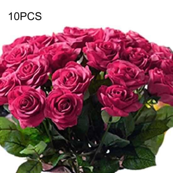 10 buc flori artificiale de trandafiri din latex pentru petrecere de nunta buchet de masa de birou Decor pentru casa