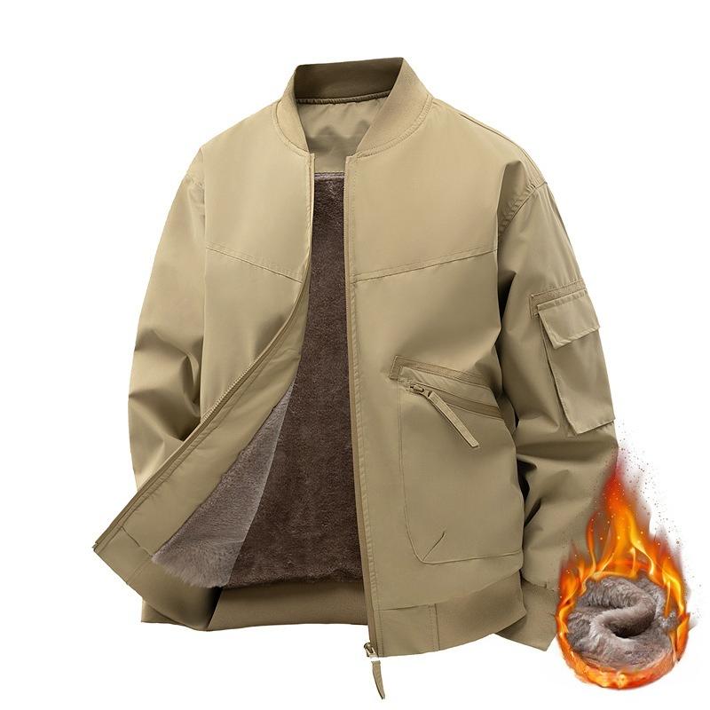 

Мужское новое пальто с бархатной курткой, бейсбольным воротником, хлопковой курткой, утолщенной осенне-зимней курткой-авиатором, курткой в стиле бейсбольной униформы 3XL