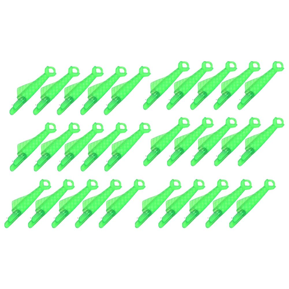 Needle Threader Fish Type Automatic Needle Insertion Mini Tool Simple Needle Threader Tool for Sewing Machine 30Pcs зелёный