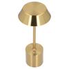 LED Kabellose Schreibtischlampe Gold Wiederaufladbar 3 Farben Touch Dimmbar Batteriebetrieben Schlafzimmerlampe für Re