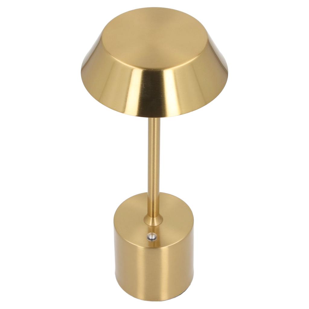 LED Kabellose Schreibtischlampe Gold Wiederaufladbar 3 Farben Touch Dimmbar Batteriebetrieben Schlafzimmerlampe für Re