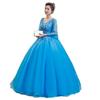 Color Yarn 1011 New Host Long Evening Dress Female Performance Student Vocal Solo Art Test Costume Fluffy Skirt