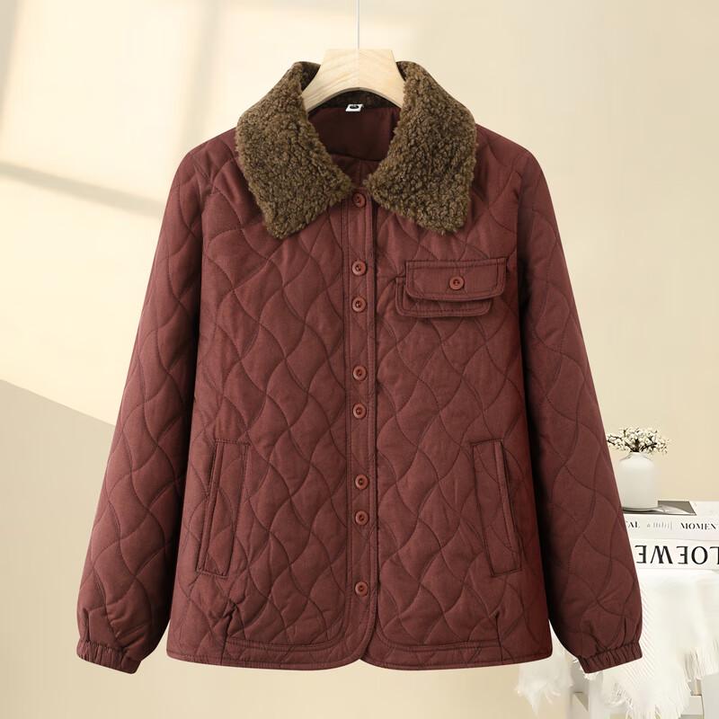 Damen Petite Winter Gepolsterte Kurzreversjacke