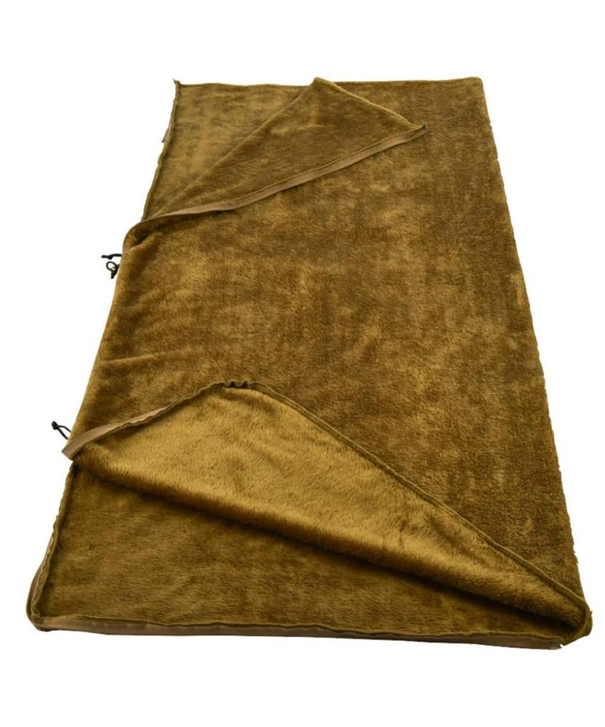 Śpiwór typu koperta polarowy koc do spania VP161001K02 190 cm x 75 cm koc 2WAY poduszka duży ciepły koc na kolana torba do przechowywania