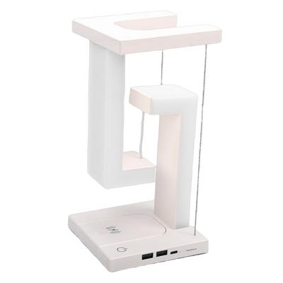 Floating Desk Lamp with Wireless   USB 3 Modes Levitating Table Night Light for   Bedroom Decor
