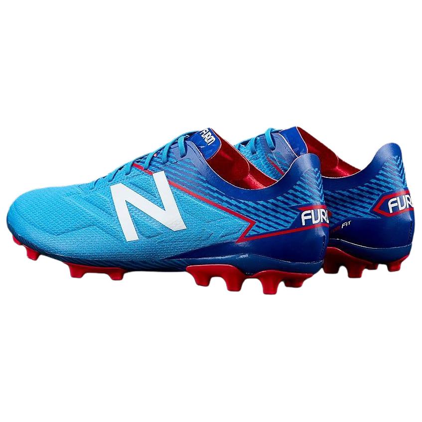 New Balance Furon 3.0 Pro Comfortable Versatile AG (Rubber Short Studs) Support Soccer Shoes Men Soccer Shoes Blue MSFPALT3