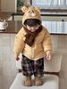 Winter Western style Thick Warm Cute Cartoon Little Tiger Cotton Jacket Baby Winter Outerwear