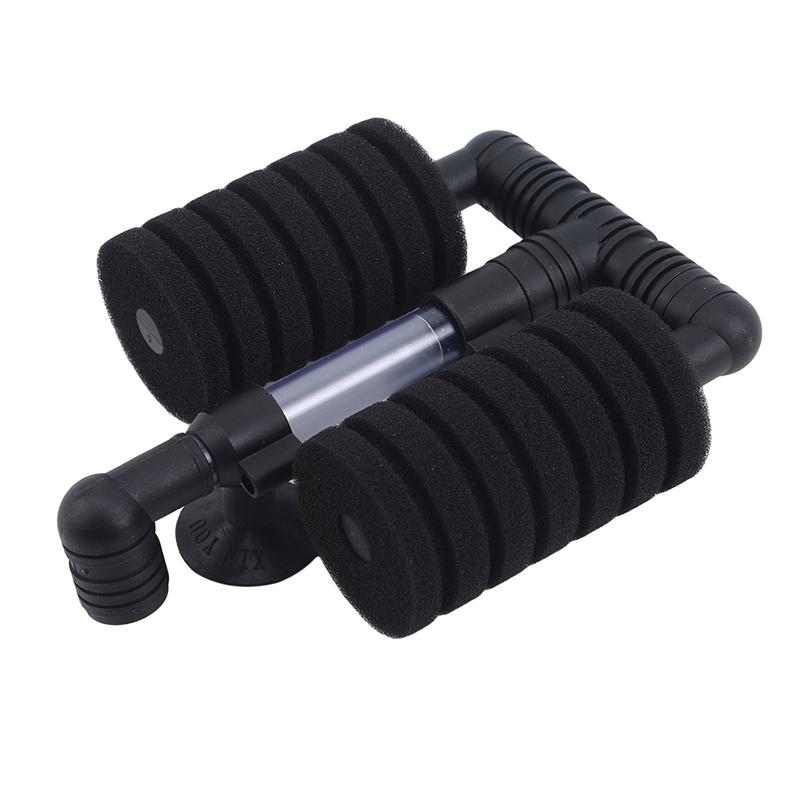 Family Fashion Beautiful and Practical Double Head Mini Silent Fish Tank Pneumatic Filter