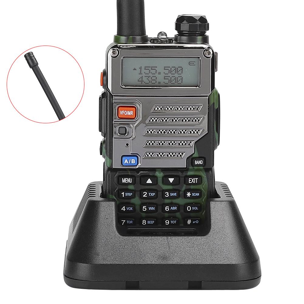 

UV-5RE камуфляжная автомобильная рация профессиональная двухдиапазонная двухсторонняя радиостанция US Plug