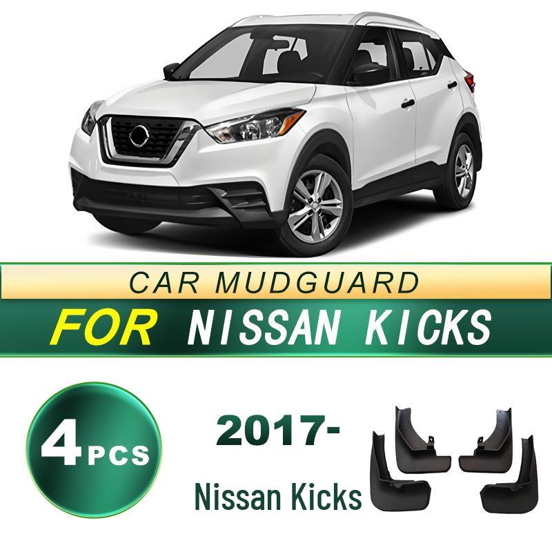 2017 Nissan Kicks Soft Rubber Mud Flaps - No Drilling Needed