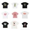 Unisex Rundhals Kurzarm T-Shirt Lockerer Schnitt Streetwear Cartoon Grafikdruck T-Shirt