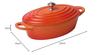 Yamaco Healthy Cooking Pot, Oval, Orange, 600ml, 783359