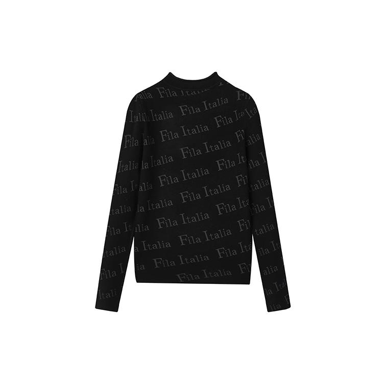 New FILA Sweaters Women's Jet Black F11W144407FBK