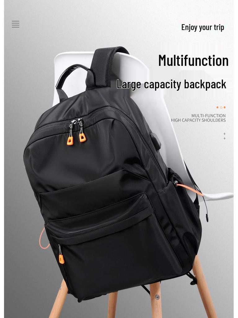 Cross-Border Fashion Multifunctional Student Backpack - Large Capacity Outdoor Travel & Casual Computer Bag for Men