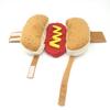 Pet Funny Clothes Hot Dog-shaped Attire Cartoon-style Dog and Cat Outfits for Hamburgers Halloween Teddy Bear Warm Coat