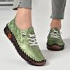 Fashion New designer oxford shoes split leather woman lug sole anti skid flats lace up slip on shoes 43 44 women's orthopedic moccasins