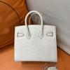 2026 Nuova Borsa da Donna in Pelle Pelle di Coccodrillo Opaca Linea di Cera Borsa Platino Borsa da Mano da Donna