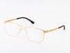 JanaM Square Frame Myopia Glasses: Trendy Metal Optical Eyewear for Men & Women, Slim Steel Design for Larger Faces