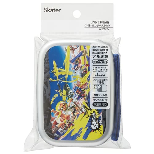 Skater Aluminum Bento Box 370ml for Children, Warm Storage Compatible, Lunch Belt Included, Made in Japan Splatoon 3 Boys ALB5NV
