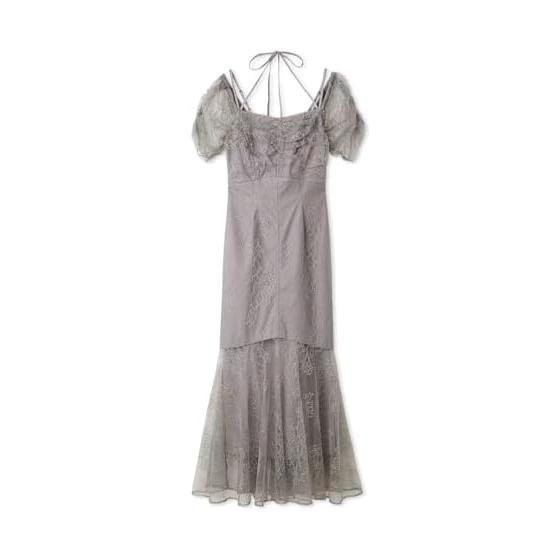 SNIDEL Gathered Drape Lace Dress SWFO254167 Women s