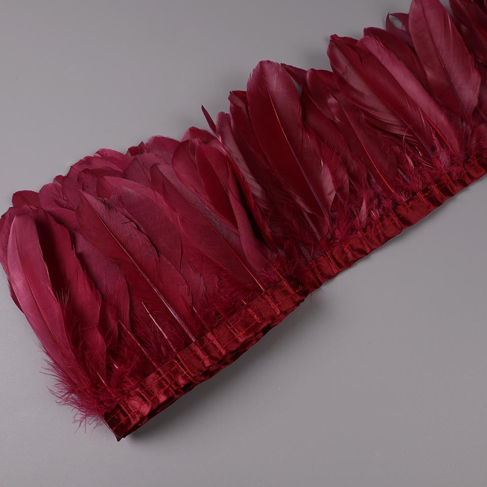 Dekoracyjne pióra gęsie na taśmie do robótek ręcznych, dekoracji karnawałowych, frędzle do ubrań, sukienek, szycia, sztuki i rzemiosła