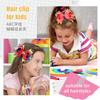 2Pcs New Letters Children's Hairpin Color Pencil Bow Hair Accessories Student Season Dress Headdress Hair Clip Gift