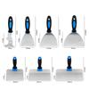 8 Piece Stainless Steel Putty Scrapers Set with Paint Scraper Multiple Spatulas and Storage Box for Drywall and For Concrete