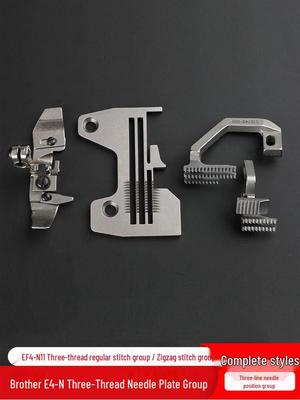 Set Ago a 3 Fili e Piedino Premistoffa E4-N per Macchina Overlock Brother