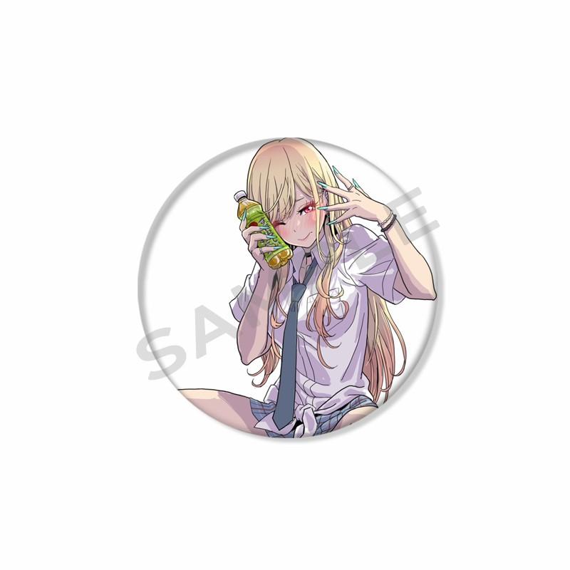 My Dress-Up Darling Anime Brooch Pin Kawaii Cartoon Figure Marin Kitagawa Badge Bag Hat Accessories Animation Peripheral Gifts