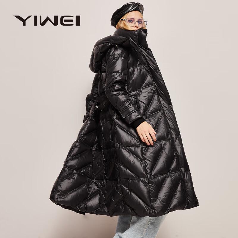 

Женская зимняя куртка средней длины Yīwèi с отстегивающимся капюшоном 2XL