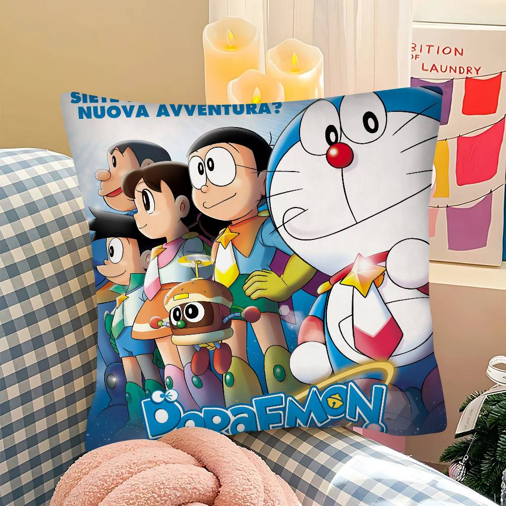 Doraemon The Movie Nobita's Sky Utopia Pillow Case Square Pillow Bedroom Sofa Leisure Comfort Cushion Car  Home Decoration