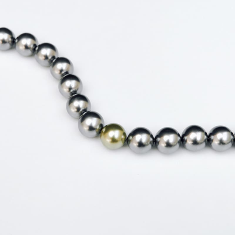 BRILLPIECE Grey Pearl Necklace