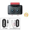 3-Kanal-Dashcam fürs Auto, Videorecorder, Full HD 1080P, Infrarot-Nachtsicht, DVR, Parkmonitor, G-Sensor, Auto-Blackbox, Dashcam