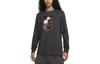 T Shirts Men's Dark Charcoal Crew Neck Moderate Straight Fit FB9039-099