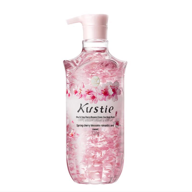 Kustie Cherry Blossom Petal Scented Shower Gel