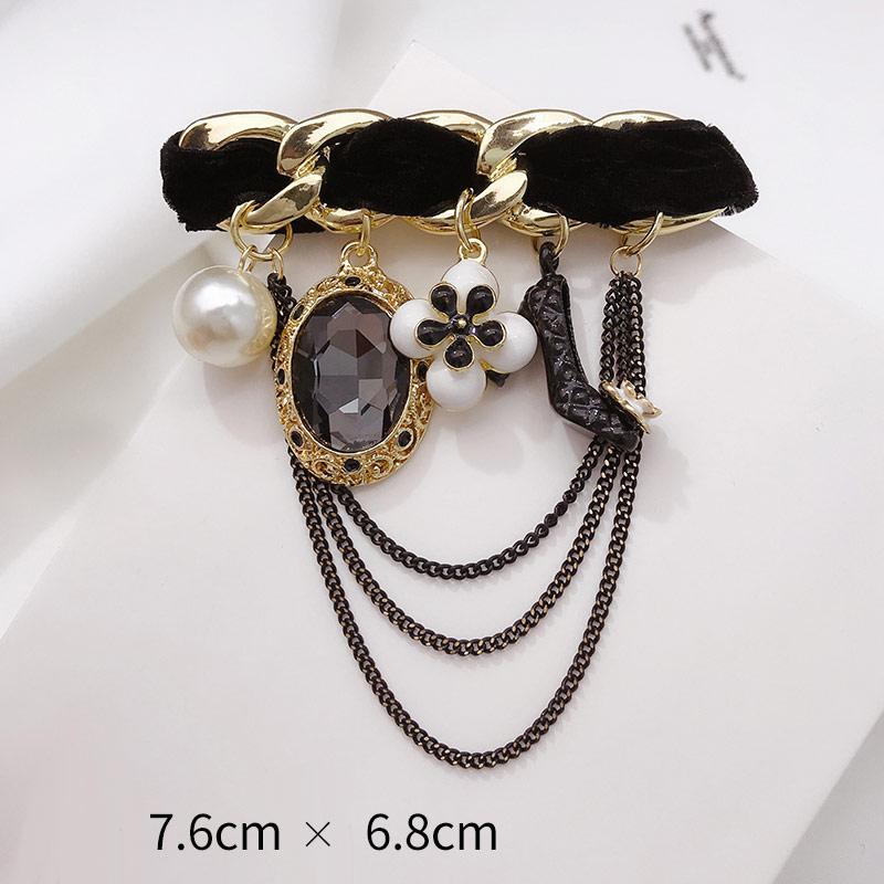 

Винтажный дизайн броши-камелии кристальный бант цветок жемчуг номер 5 булавка брошь ювелирные изделия