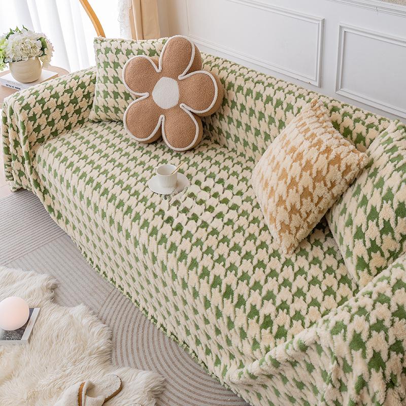 Sofa Cover Cloth Full Cover Sofa Cover Sofa Cover Thickened Fleece Sofa Cover Towel