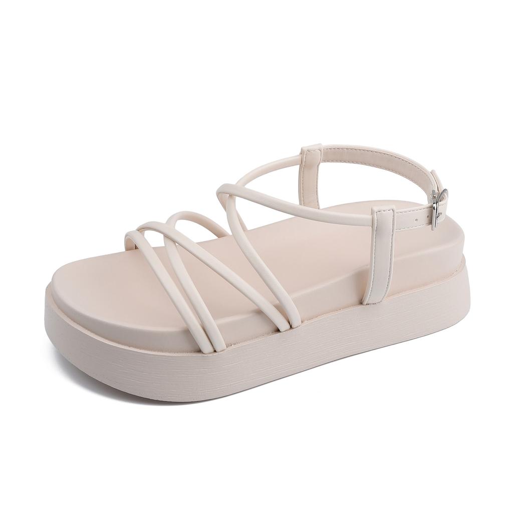 Summer new platform sandals women wear high-end fairy style temperament versatile platform sandals 2025 fashion