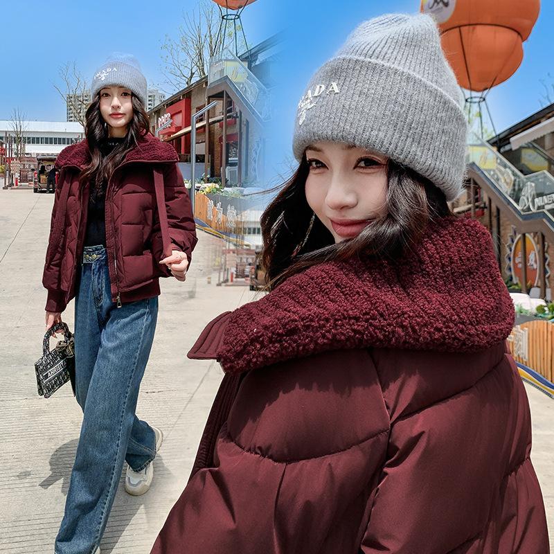 Women's Winter Thick Warm Down Jacket with Large Lapel