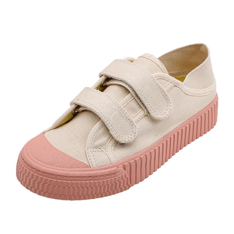 

Холщовые туфли-макароны, легкие ленивые туфли на липучке, женская обувь на каждый день, белые туфли 40