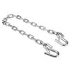 Heavy Duty Trailer Chain 3500lb Tow Wire Rope with Double Spring Clip Hook for RV and Trailer