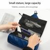 Travel Waterproof Toileting Bag for Men, Camping Storage for Business Trips, Foldable Portable Bag, Toileting Set