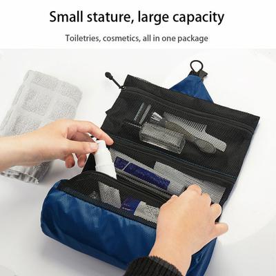 Travel Waterproof Toileting Bag for Men, Camping Storage for Business Trips, Foldable Portable Bag, Toileting Set