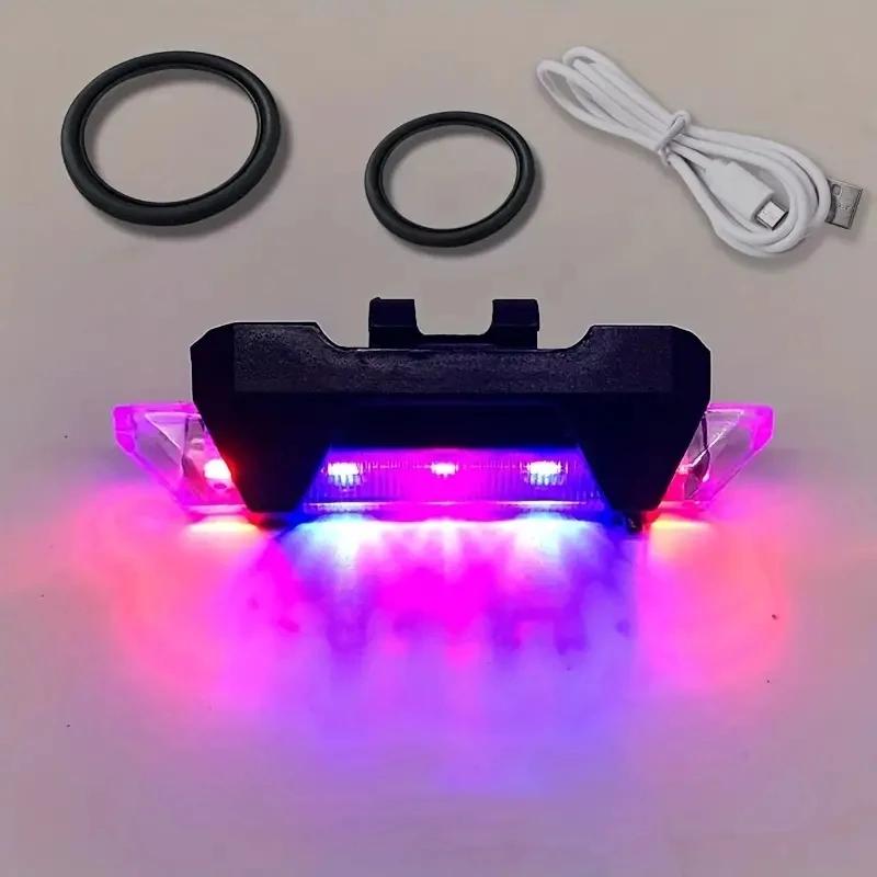 LED Mountain Bike Luggage Rack Light Waterproof Bicycle Rear Seat Reflective Taillight Night Ridding Safety Warning Reflector