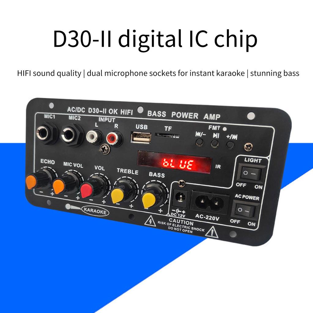 Vehicles Car Power Amplifier Board D30-II Bluetooth-compatible Power AMP Module Clear and Powerful Sound Output