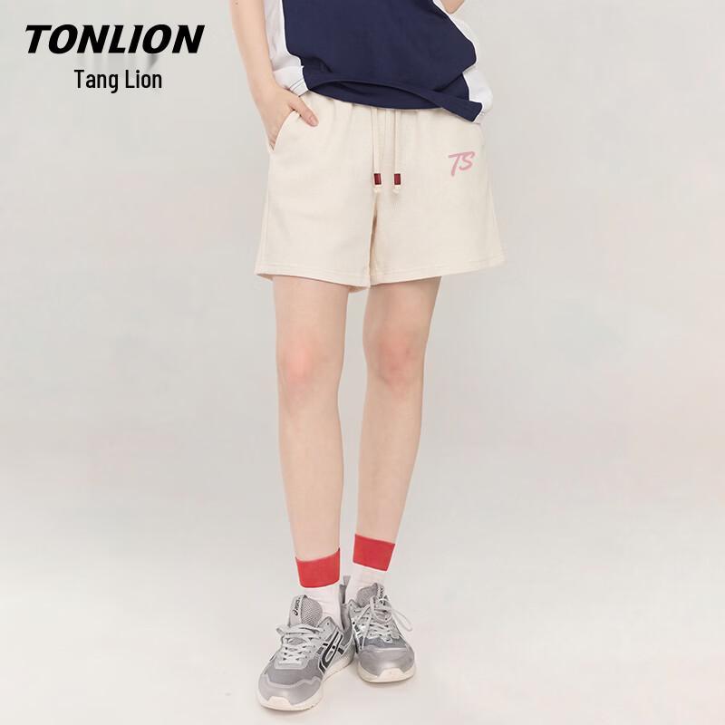 Женские вафельные широкие спортивные шорты TonLion XL