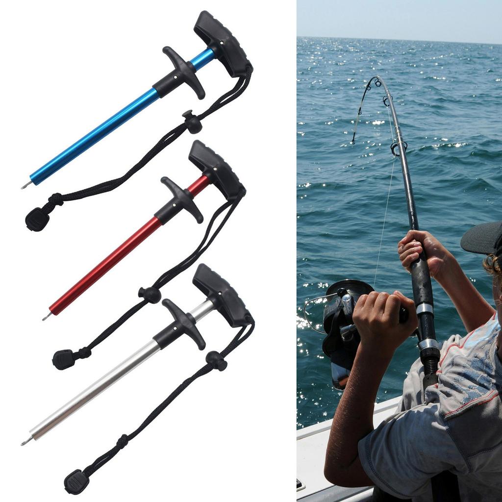 T-Shaped Fishing Hooks Extractor Hook Puller Hook Removal Tool Fishing Hook Separator Aluminum Alloy Fish Hook Remover