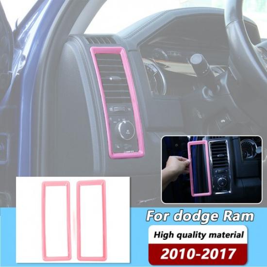 Center Console Side Air Vent Outlet Cover Trim For Dodge RAM 1500 2010-2017 Pink