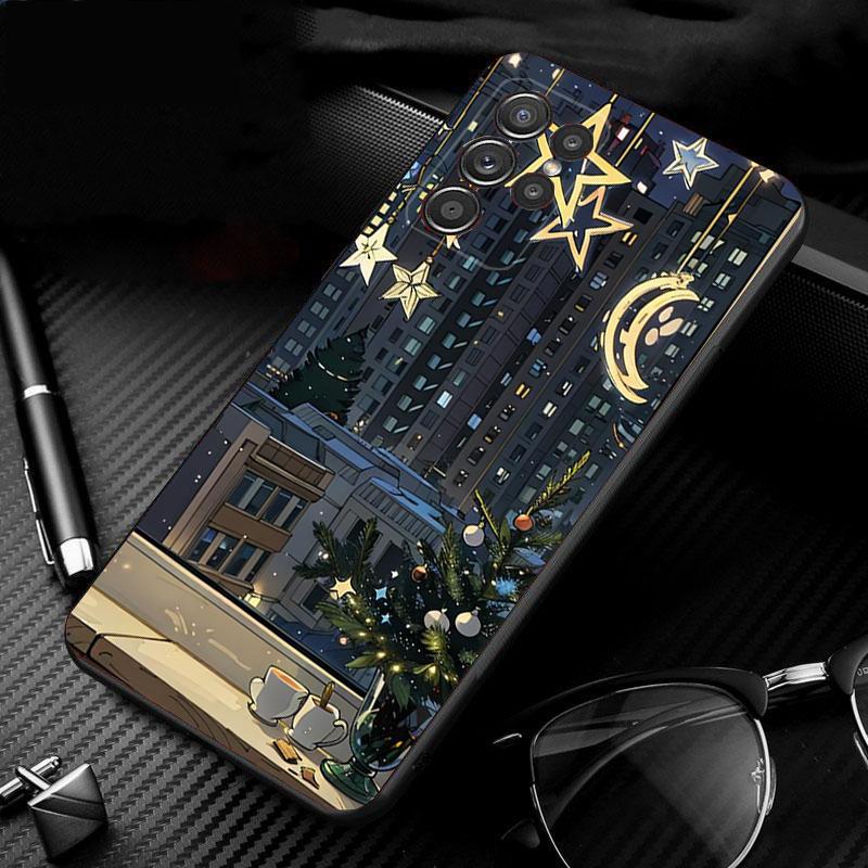 Christmas Tree Ball Phone Case For Samsung Galaxy S25 S24 S23 S22 S21 Ultra S24 S23 S22 S21 S25 Plus S24 S25 FE